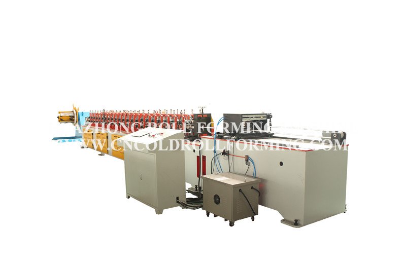 Roll forming machine for aluminum frame of screen window