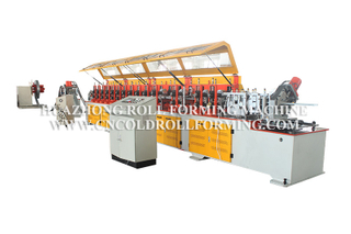 CABLE TRAY ROLL FORMING MACHINE WITH HYDRAULIC PUNCHING